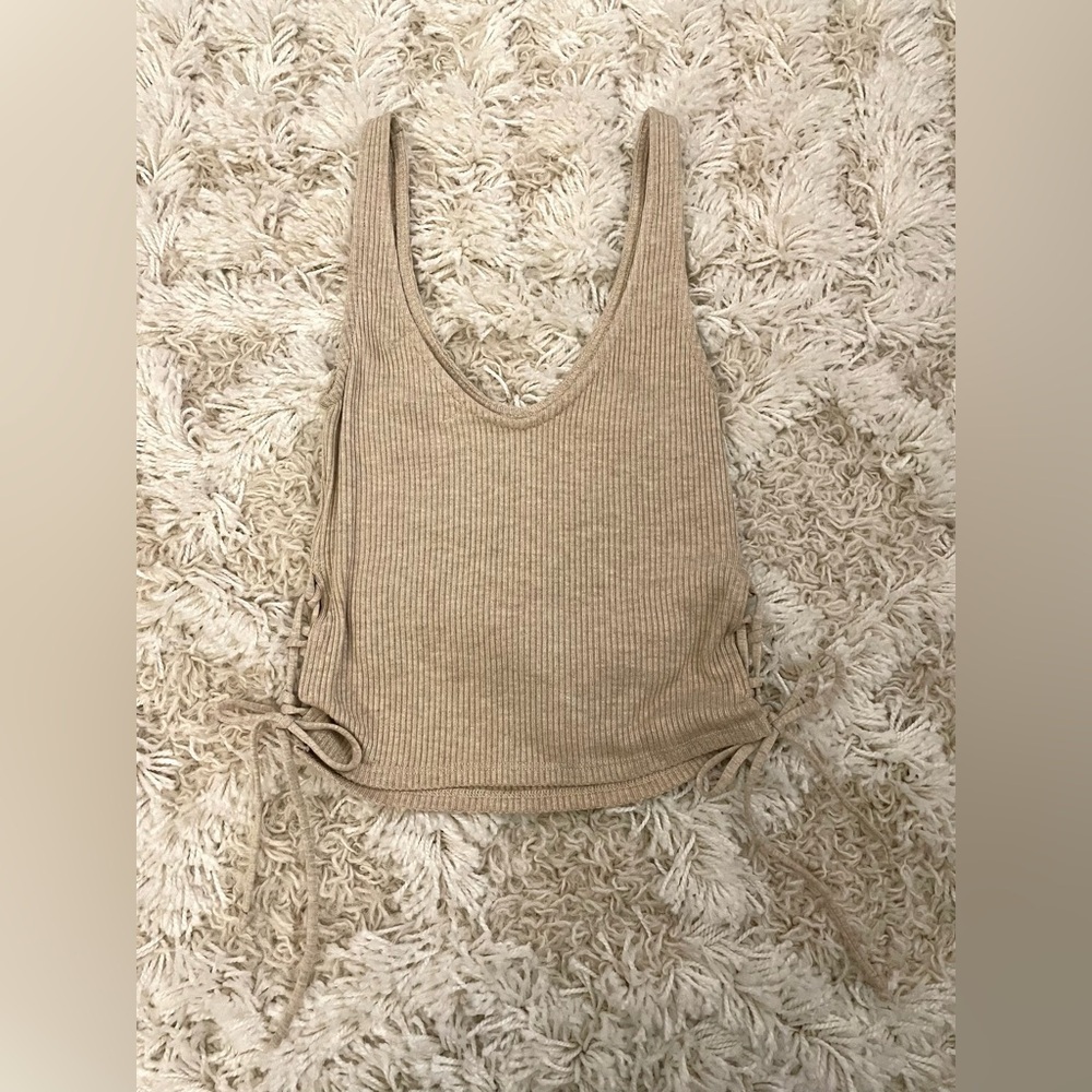 NWT Urban Outfitters Project Social T Ribbed Tank Crop Size XS Crop Top